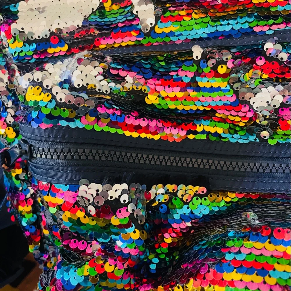 Crewcuts Rainbow Sequin Flip Backpack